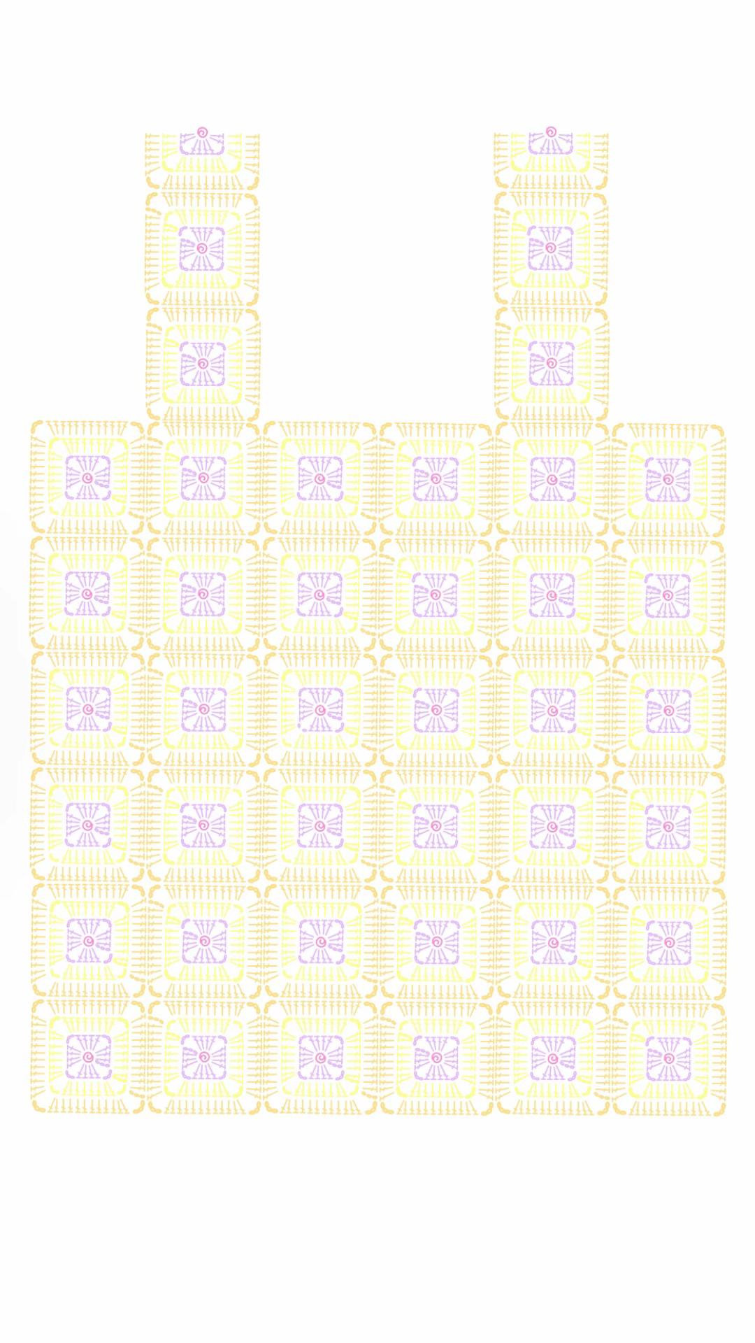 Green and White Crochet Top Pattern with Square Motifs