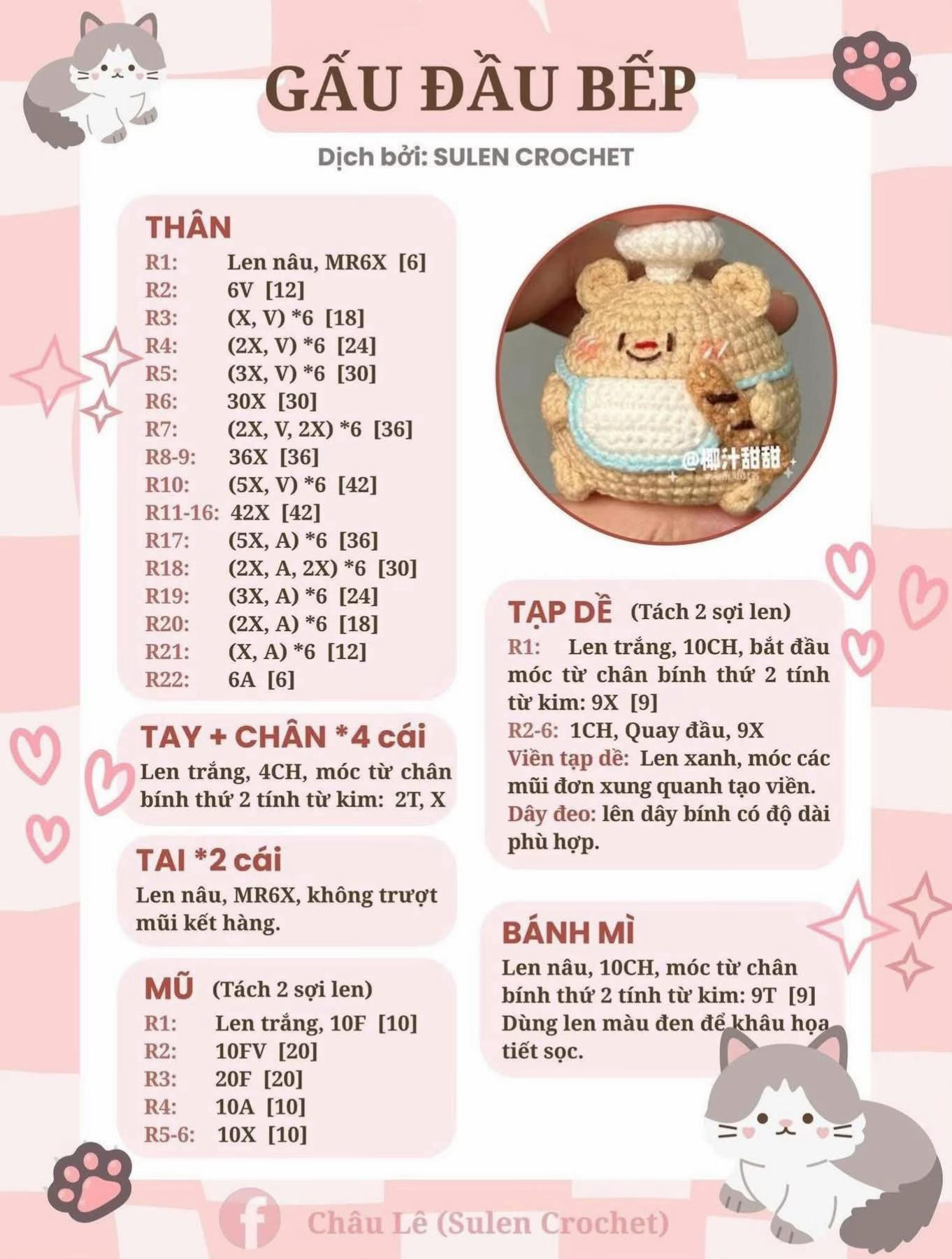 Hướng dẫn móc len các con vật dễ thương cho người mới bắt đầu