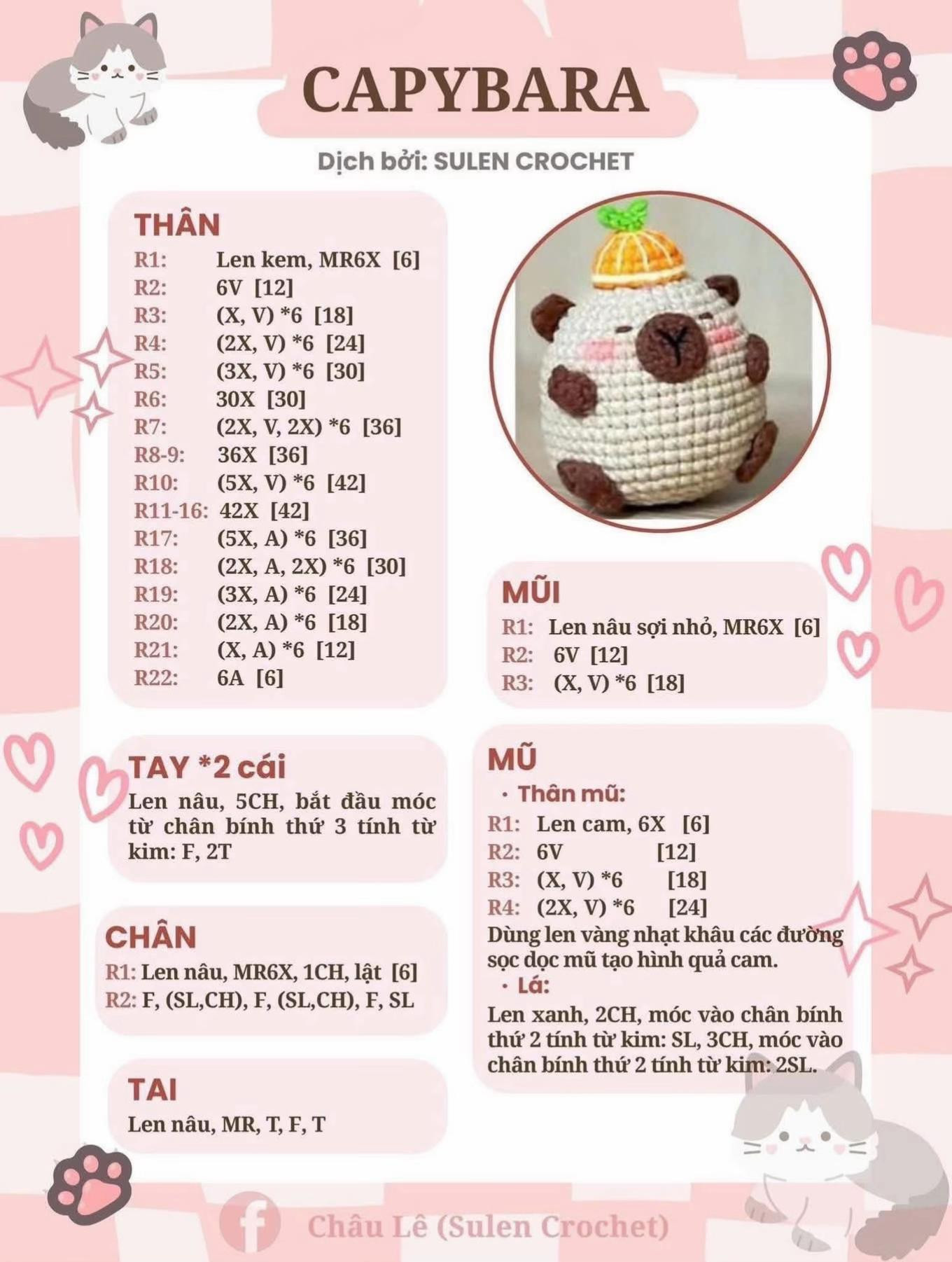 Hướng dẫn móc len các con vật dễ thương cho người mới bắt đầu