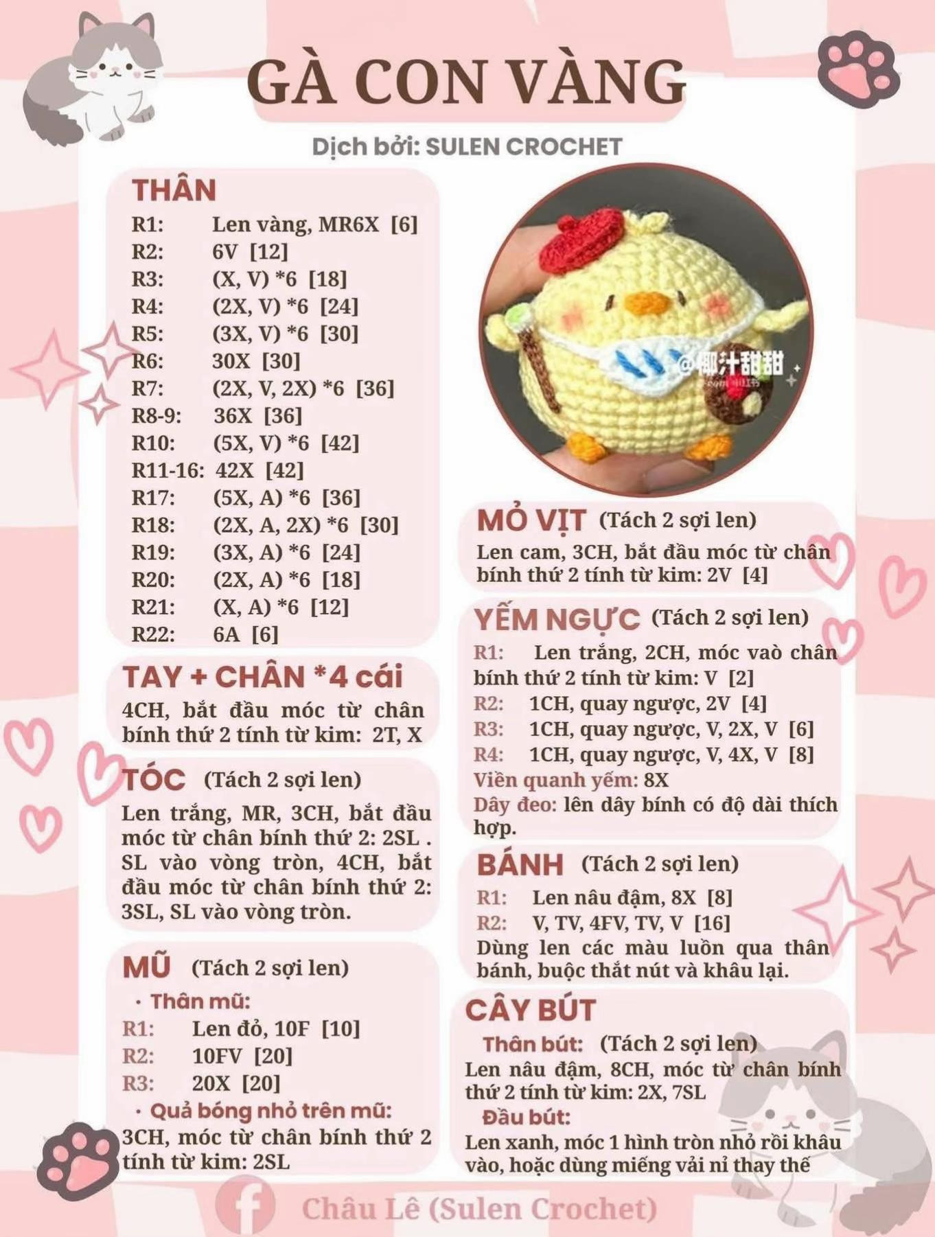 Hướng dẫn móc len các con vật dễ thương cho người mới bắt đầu