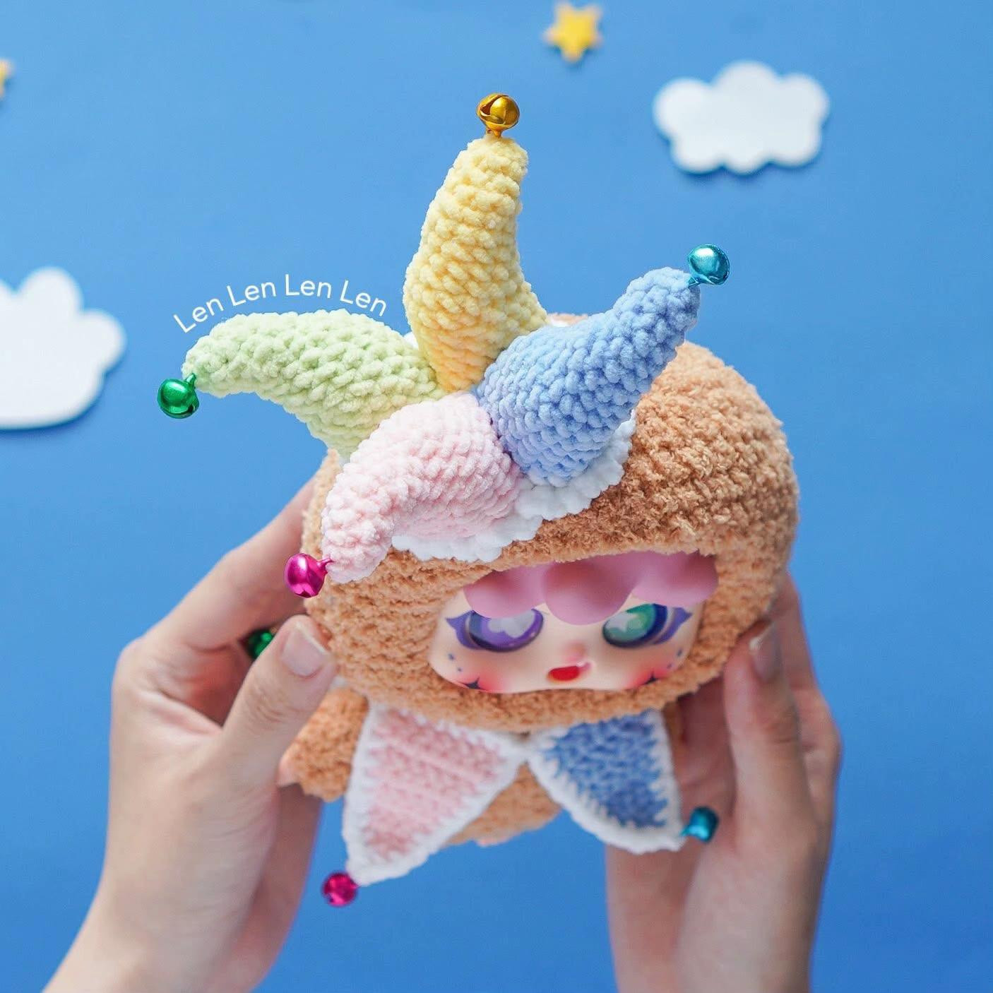 Hướng dẫn móc len chú hề dễ thương cho người mới bắt đầu