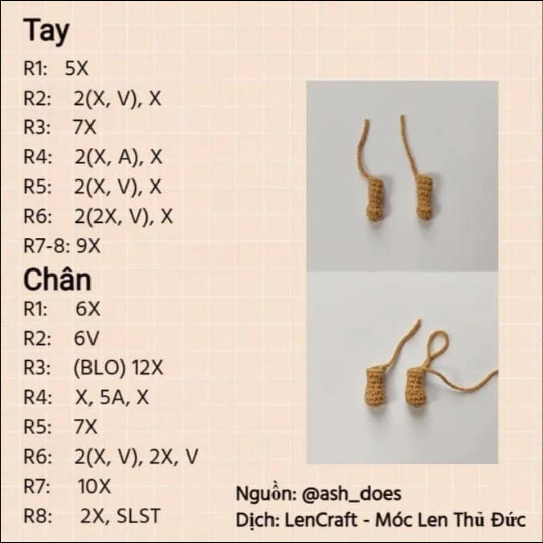 Hướng dẫn móc len chuột đáng yêu với biểu cảm vui nhộn