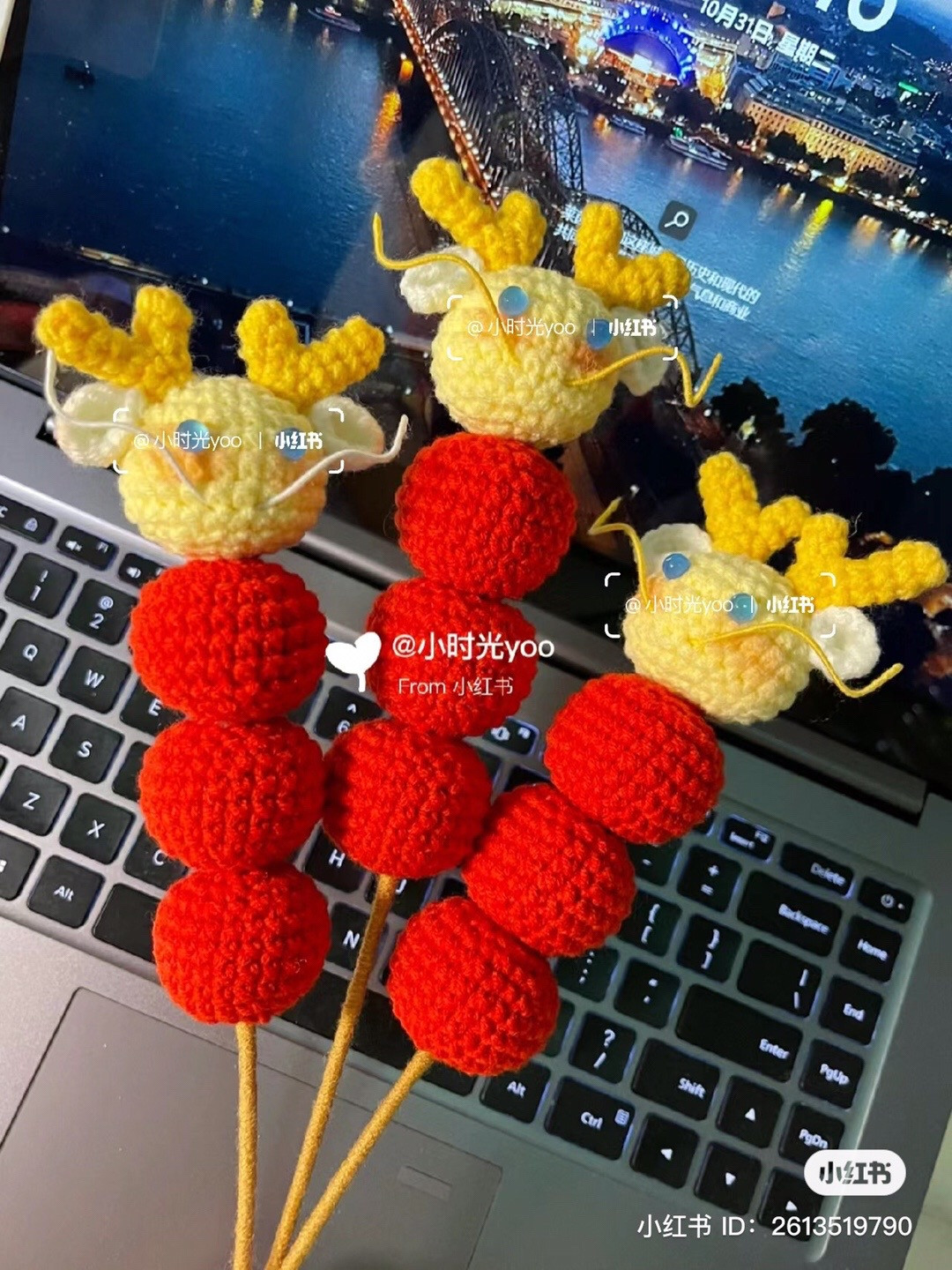 Hướng dẫn móc len tạo hình thú cưng dễ thương trên bàn phím laptop