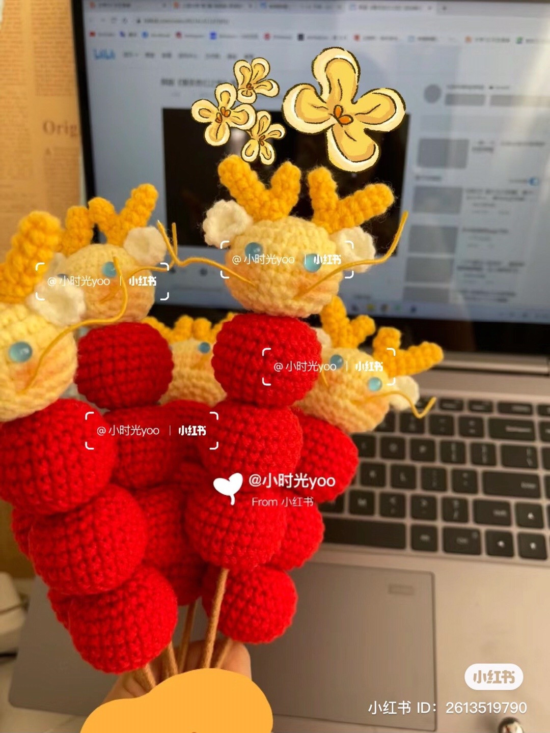 Hướng dẫn móc len tạo hình thú cưng dễ thương trên bàn phím laptop