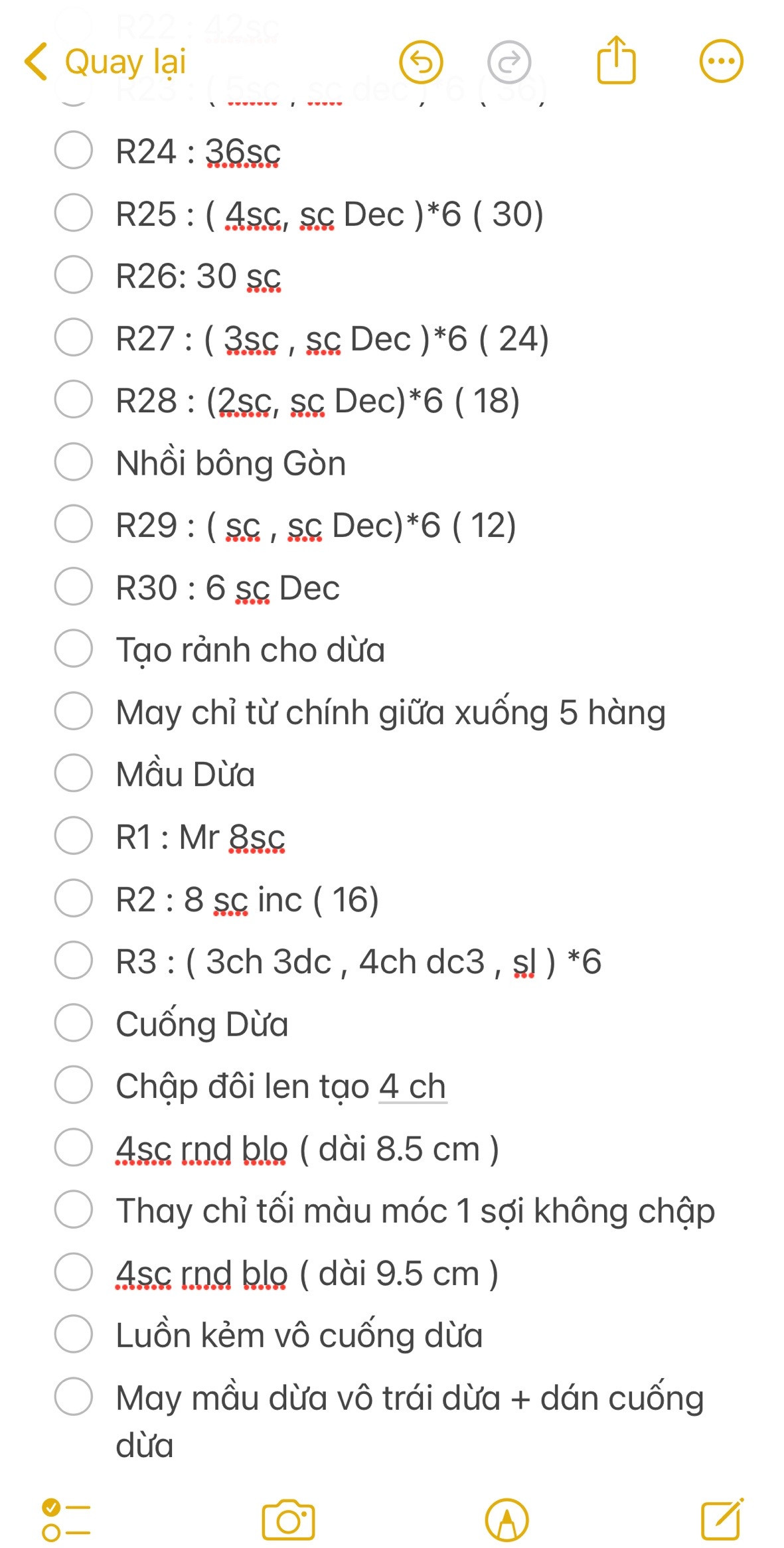 Hướng dẫn móc trái dưa từ cơ bản đến nâng cao