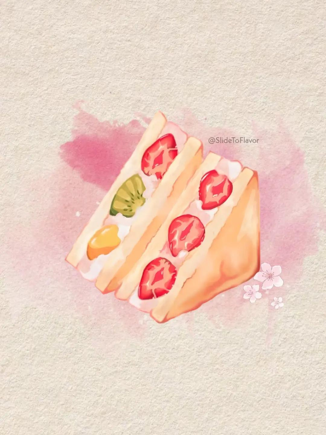 Japanese Fruit Sando (フルーツサンド) Recipe 🍞🇯🇵