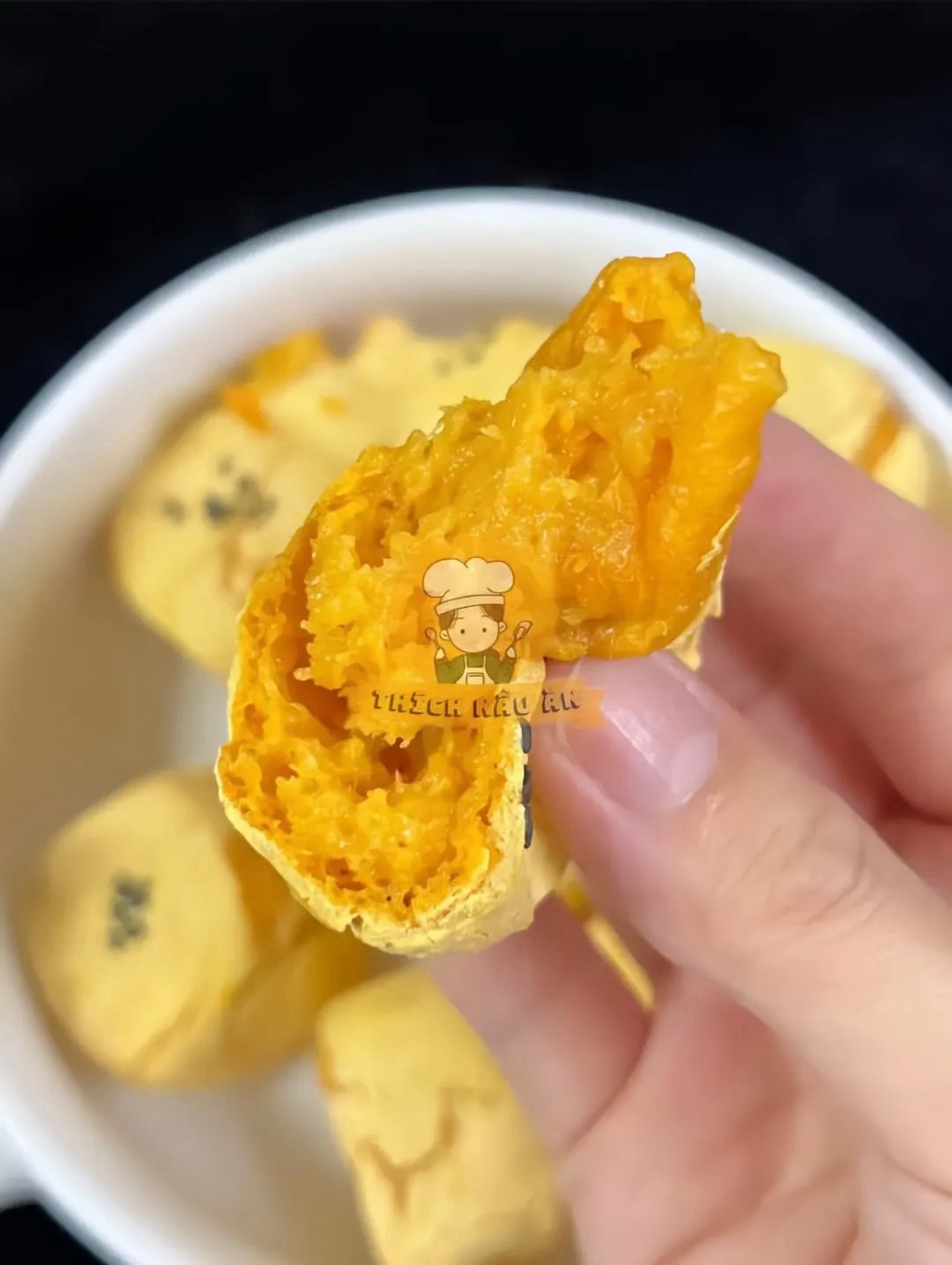 Khoai Lang Nướng Giòn Vị Mè Đen