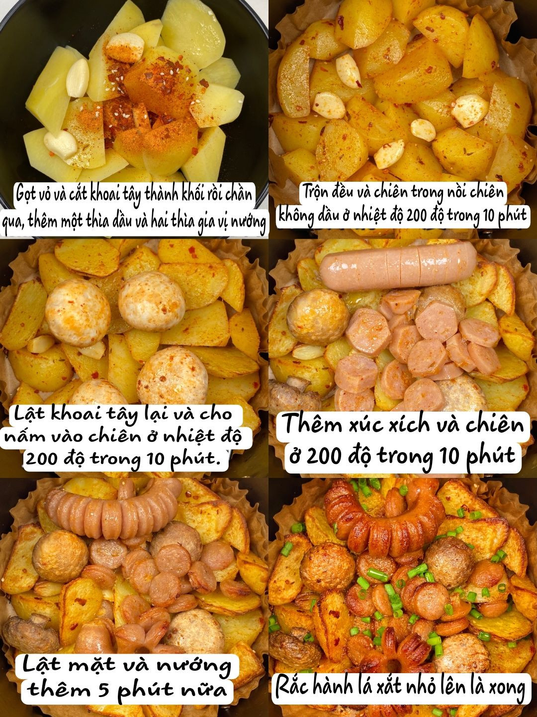 Khoai Tây Xúc Xích Nướng Giòn Tan, Ngon Khó Cưỡng