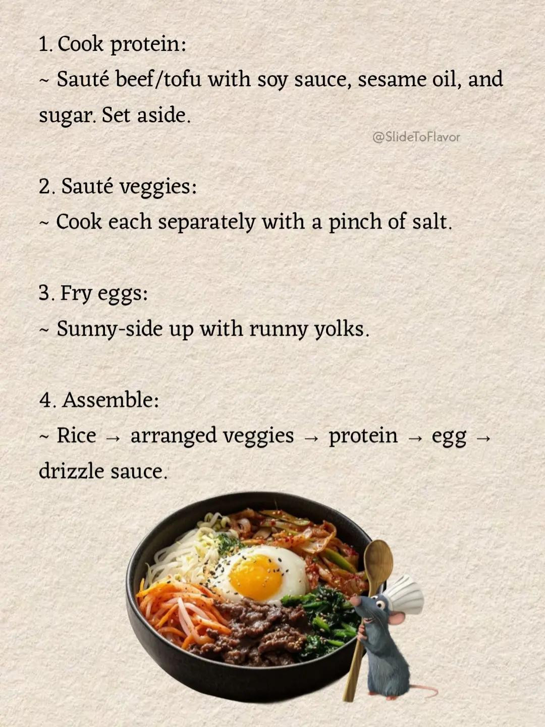 Korean Bibimbap Recipe 🍲🇰🇷