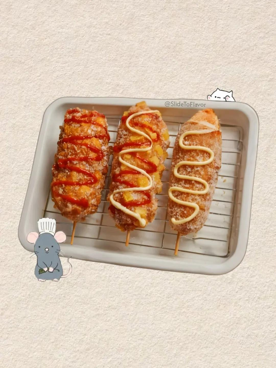 Korean Corn Dogs Recipe 🌭🇰🇷