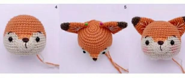 Лисички в вязаных костюмах: схема для начинающих