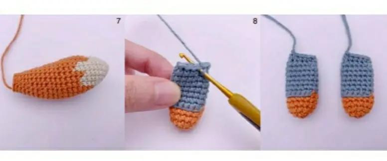 Лисички в вязаных костюмах: схема для начинающих