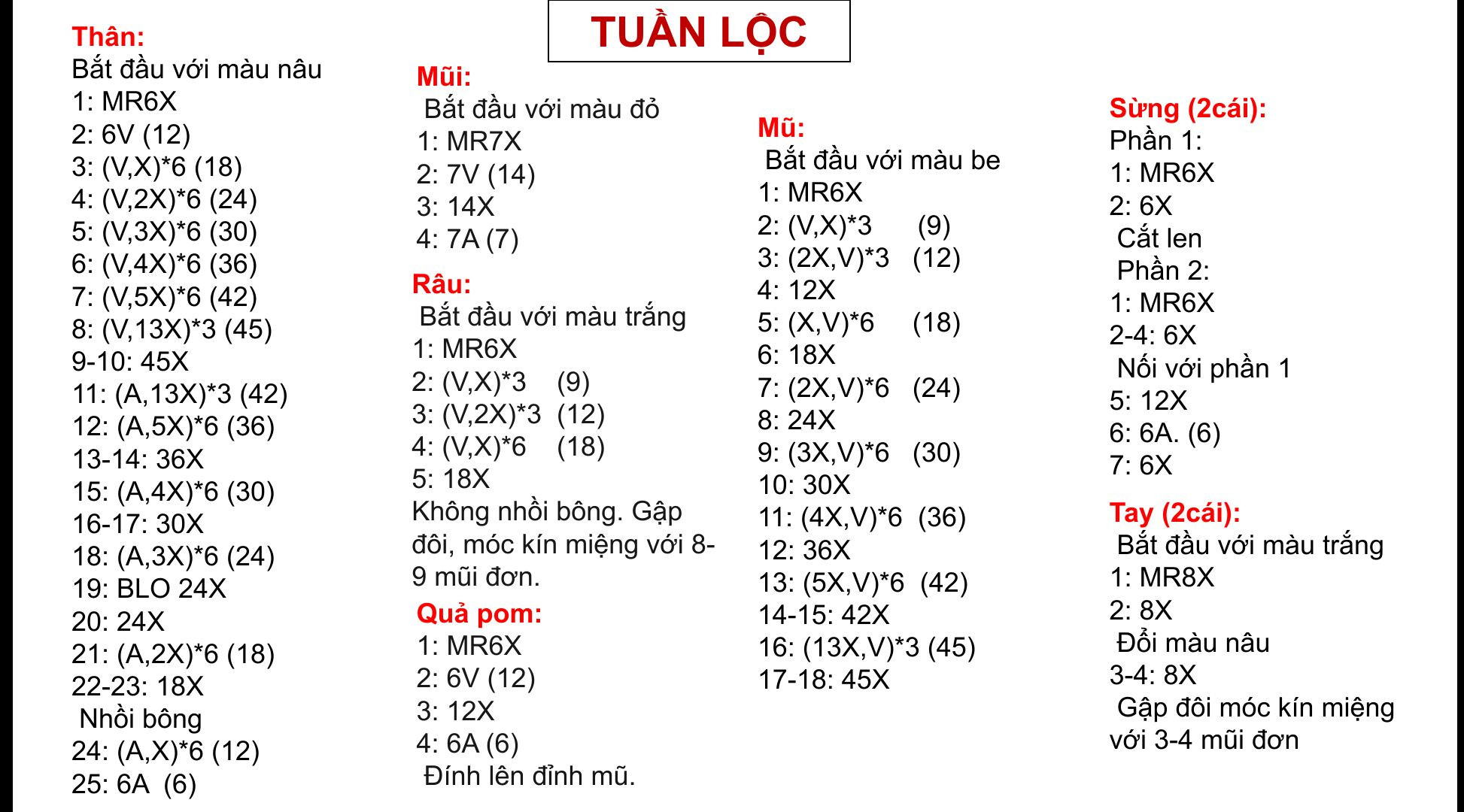 Móc Len Trang Trí Giáng Sinh: Ông Già Noel và Tuần Lộc Dễ Thương