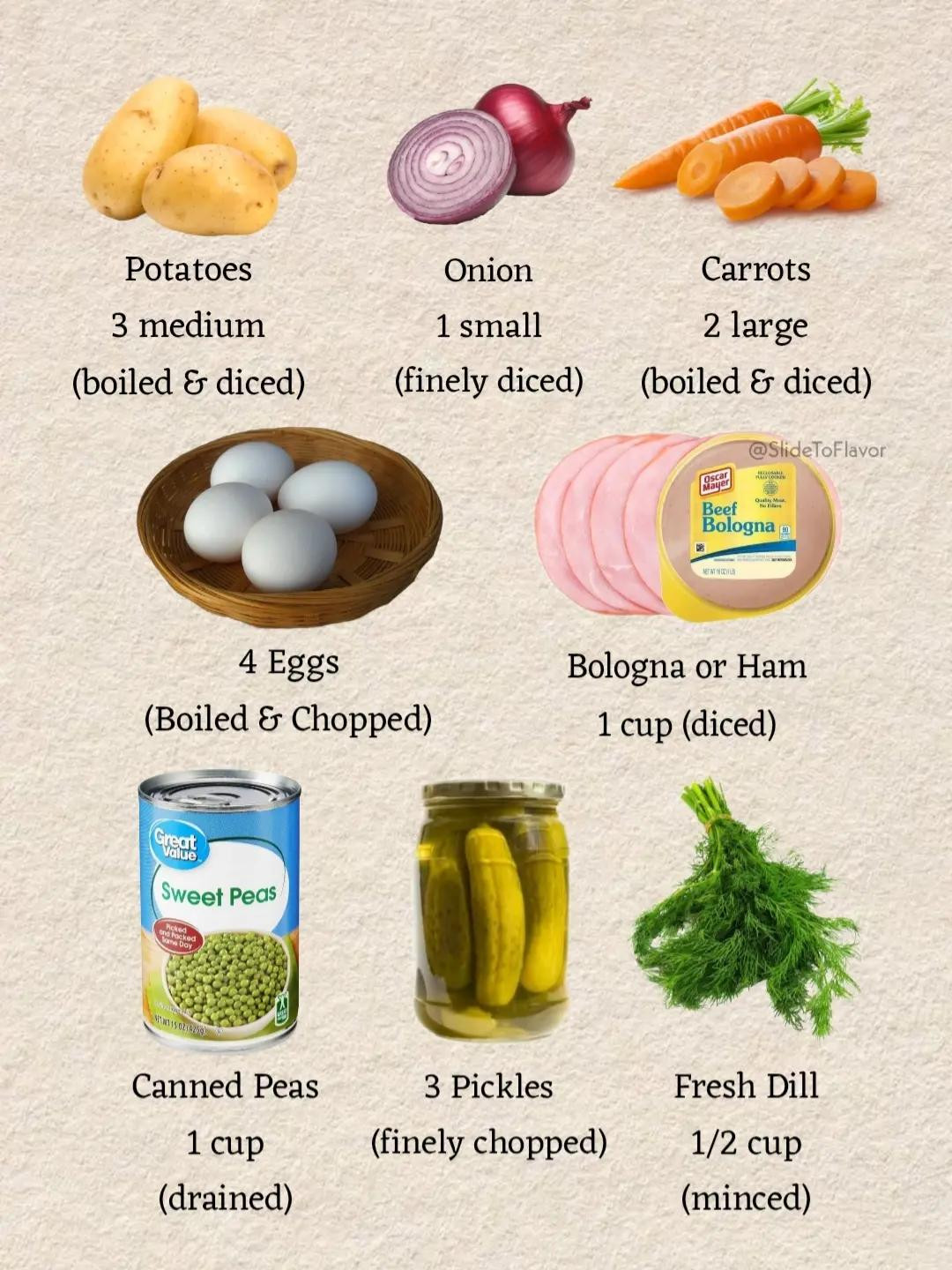 Olivier Salad Recipe 🥗🇷🇺