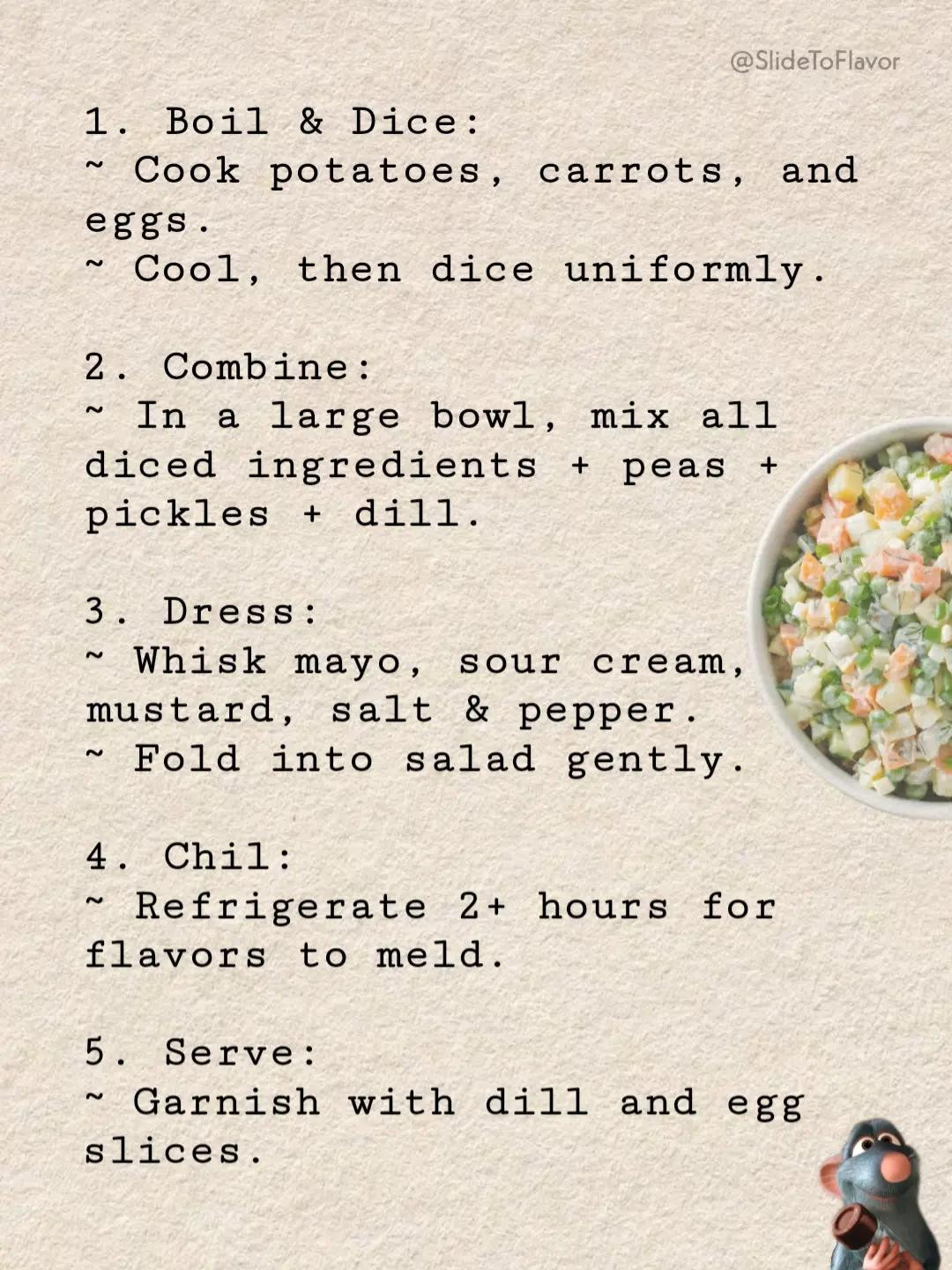 Olivier Salad Recipe 🥗🇷🇺