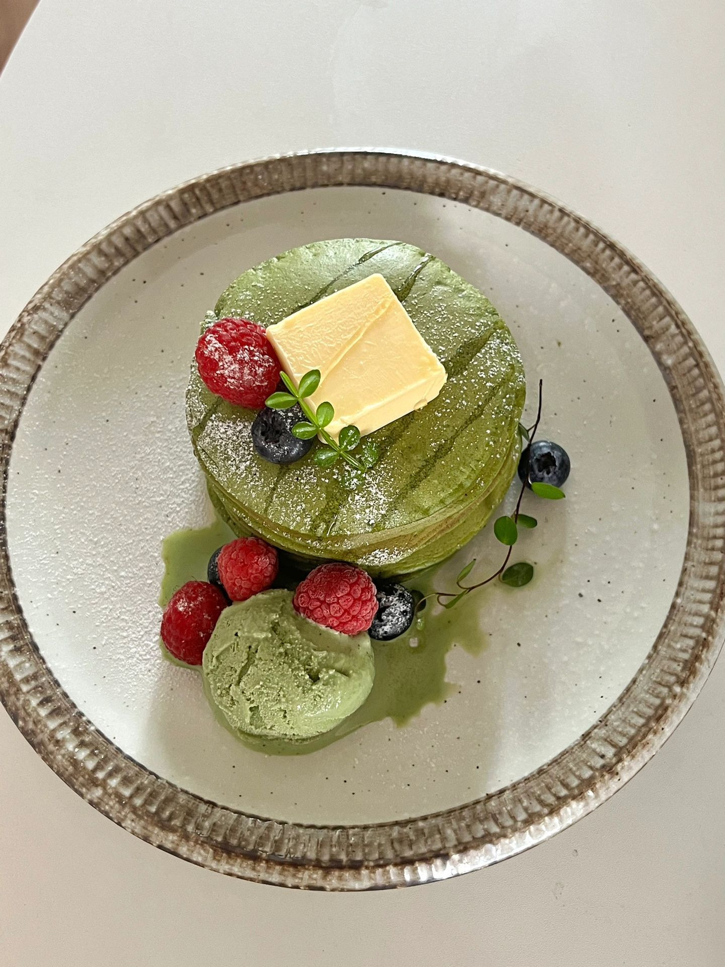 Pancake Trà Xanh Thơm Ngon Phủ Mật Ong