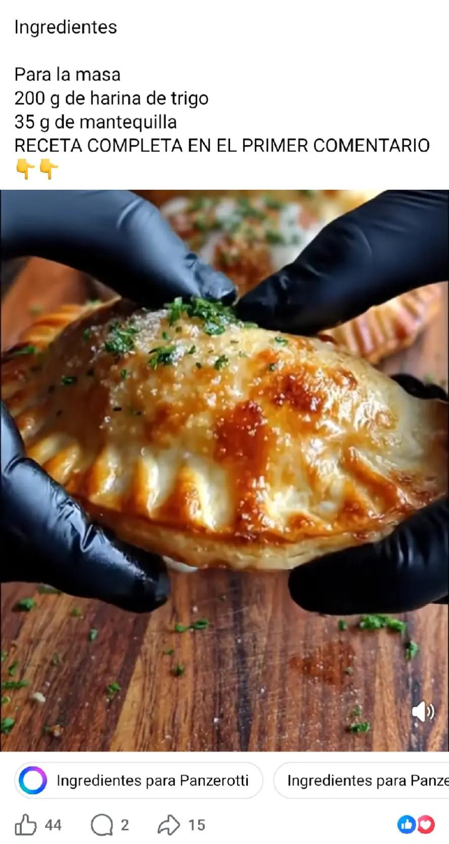 Panzerotti Rellenos de Pollo y Queso Fundido