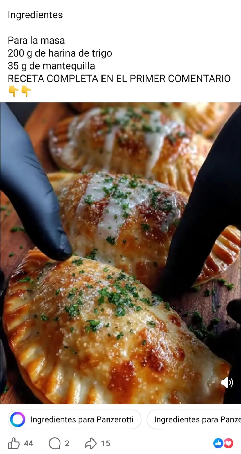 Panzerotti Rellenos de Pollo y Queso Fundido