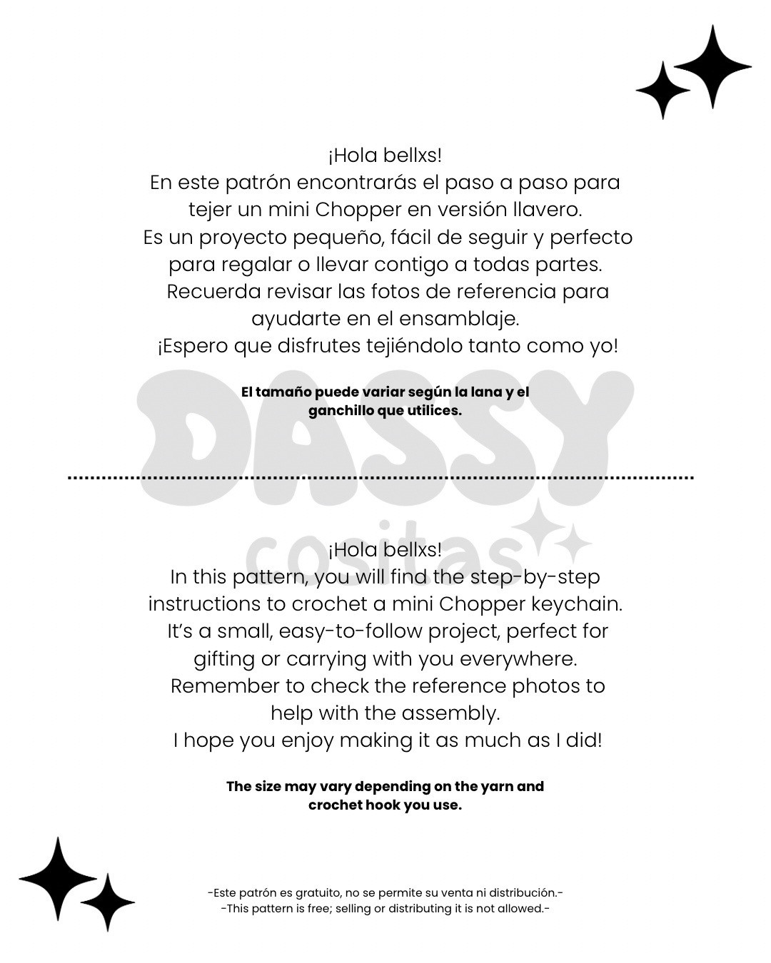 Patrón amigurumi de Tony Tony Chopper gratis y fácil de seguir