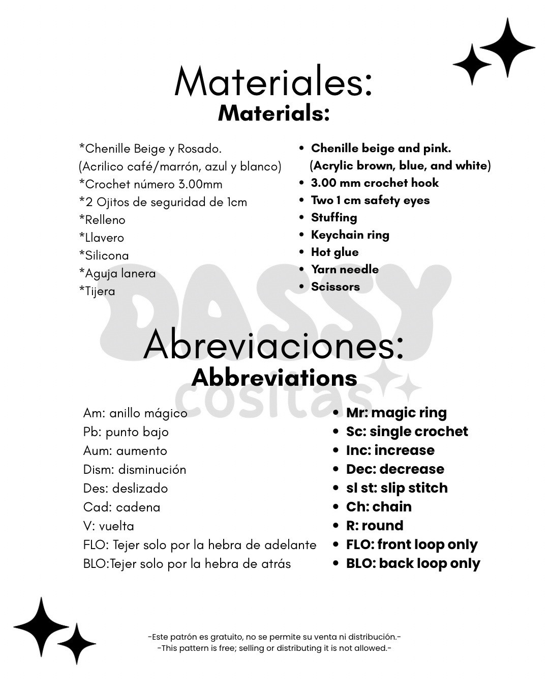 Patrón amigurumi de Tony Tony Chopper gratis y fácil de seguir