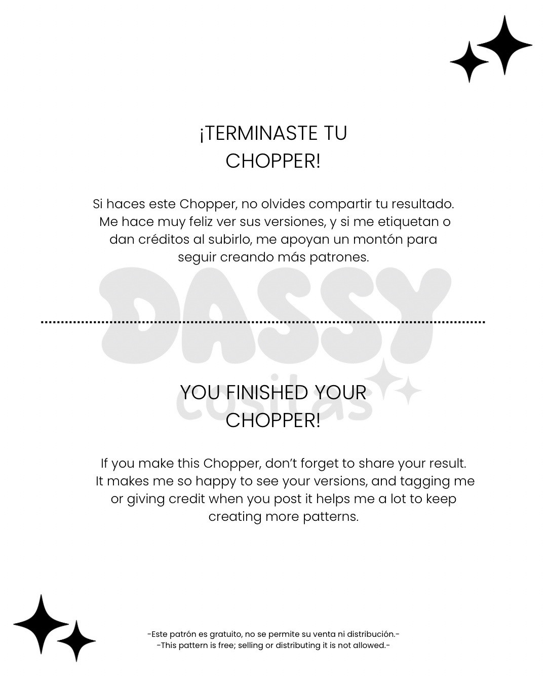 Patrón amigurumi de Tony Tony Chopper gratis y fácil de seguir