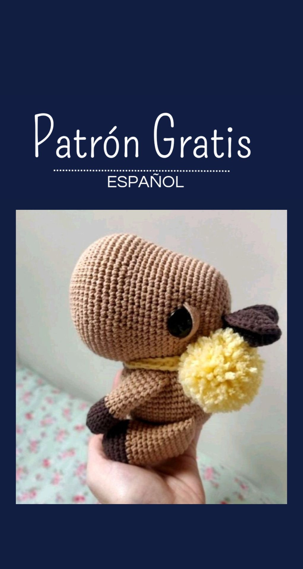 Patrón de amigurumi de carpincho lindo y gratuito