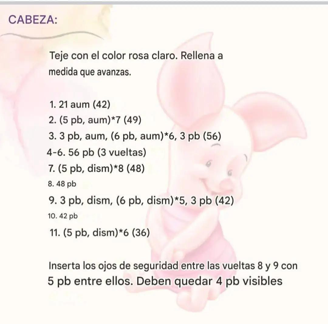 Patrón de amigurumi de cerditos y osos gratis