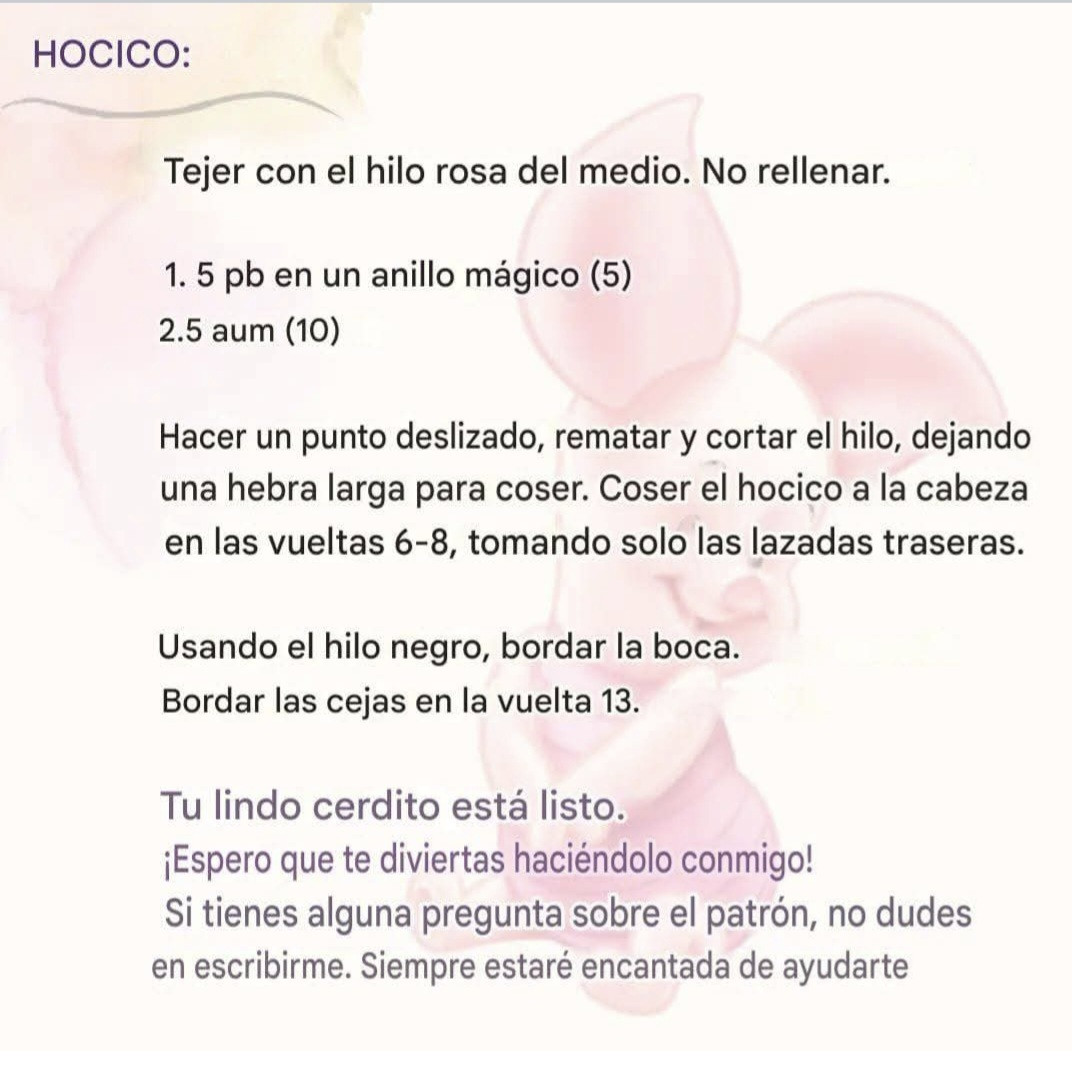 Patrón de amigurumi de cerditos y osos gratis