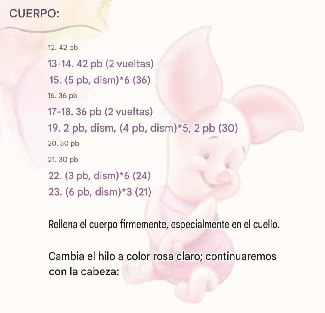 Patrón de amigurumi de cerditos y osos gratis