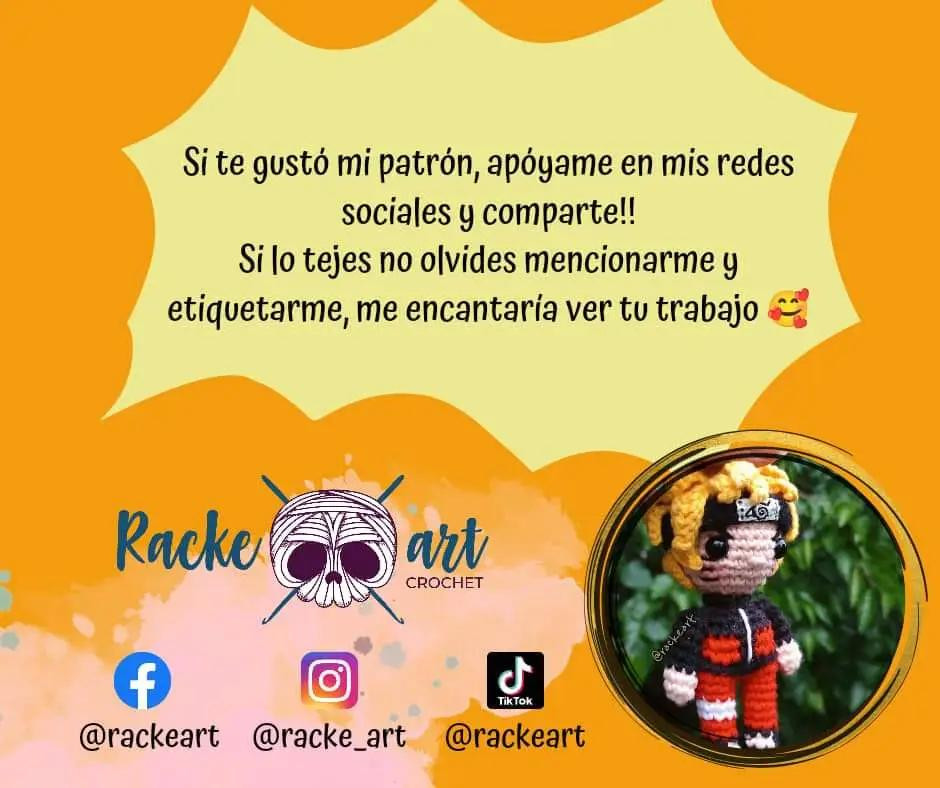 Patrón de amigurumi de Naruto disponible gratis