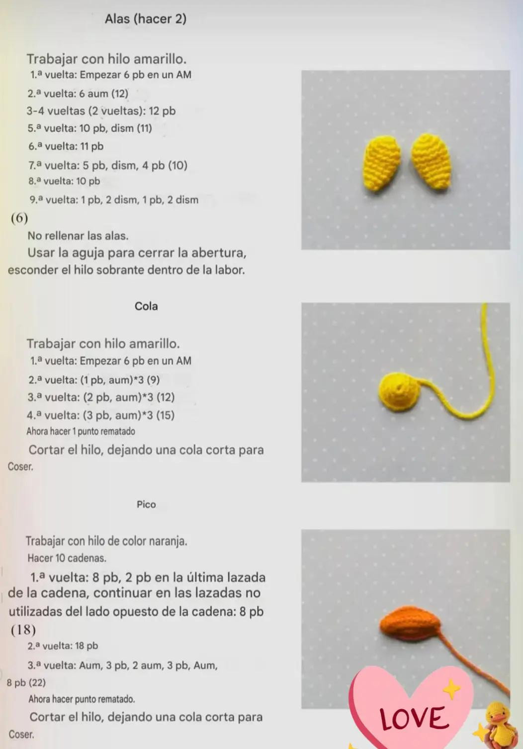 Patrón de Amigurumi: Patito Tierno y Adorable