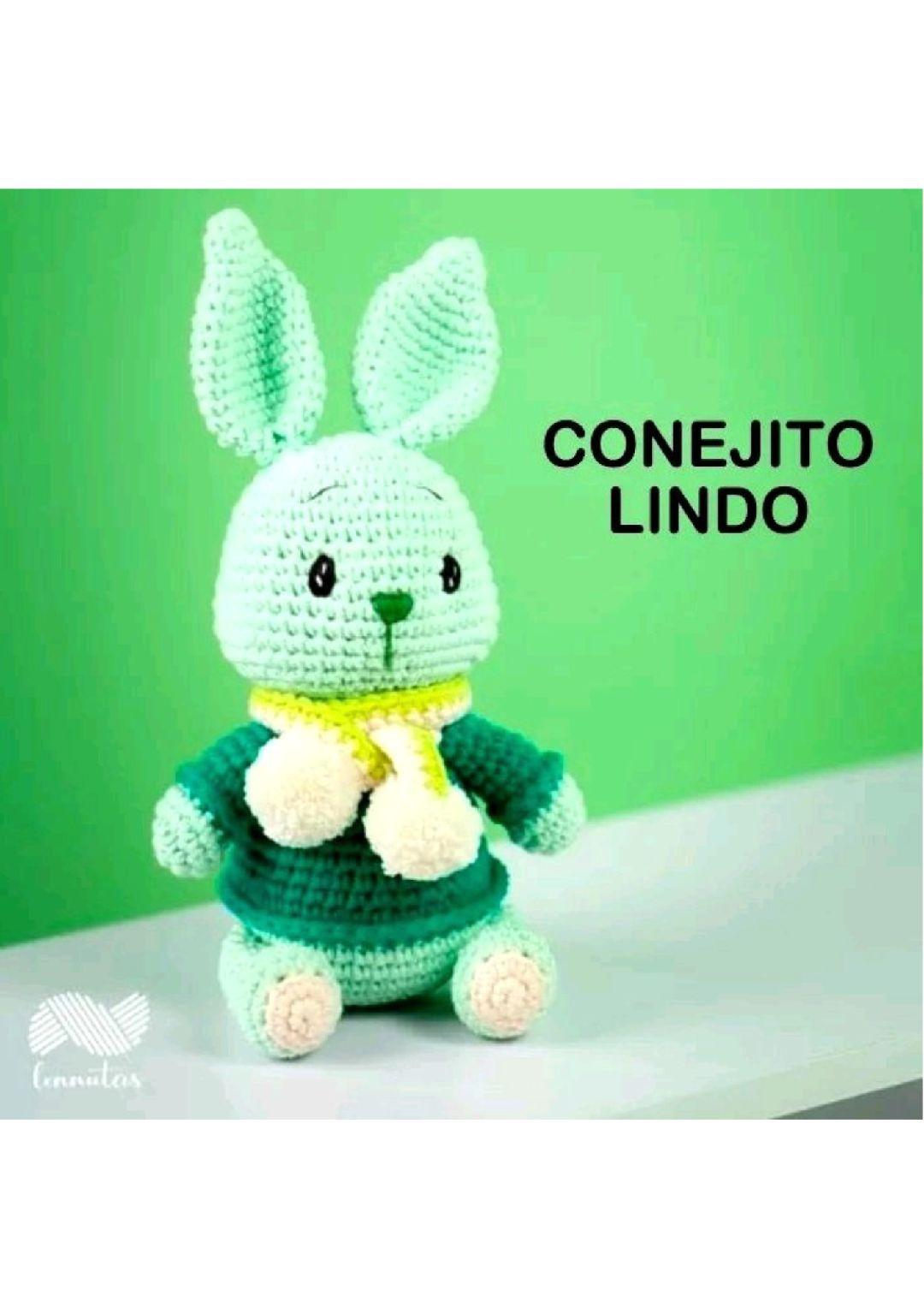 Patrón de conejo lindo a crochet gratis