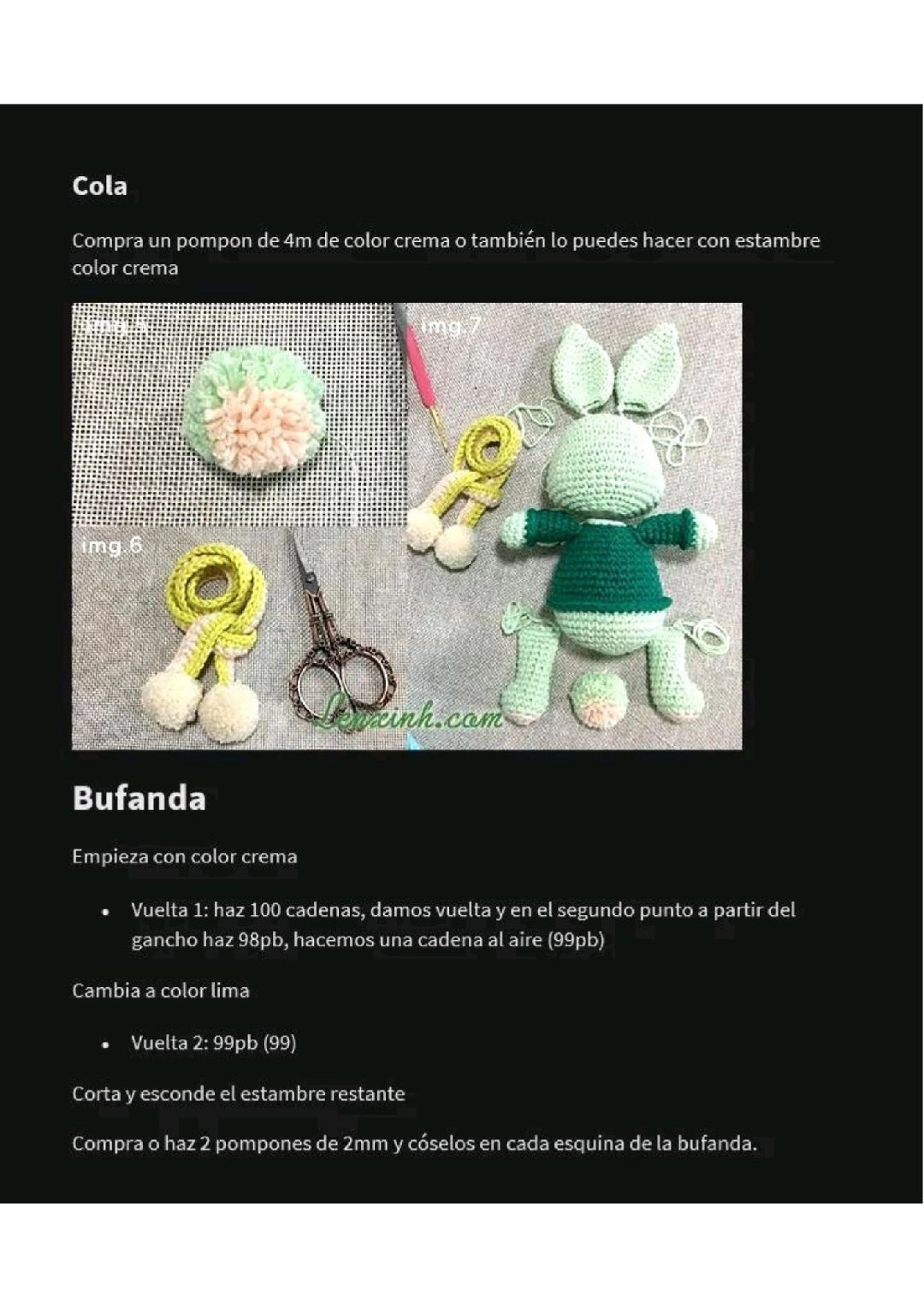 Patrón de conejo lindo a crochet gratis