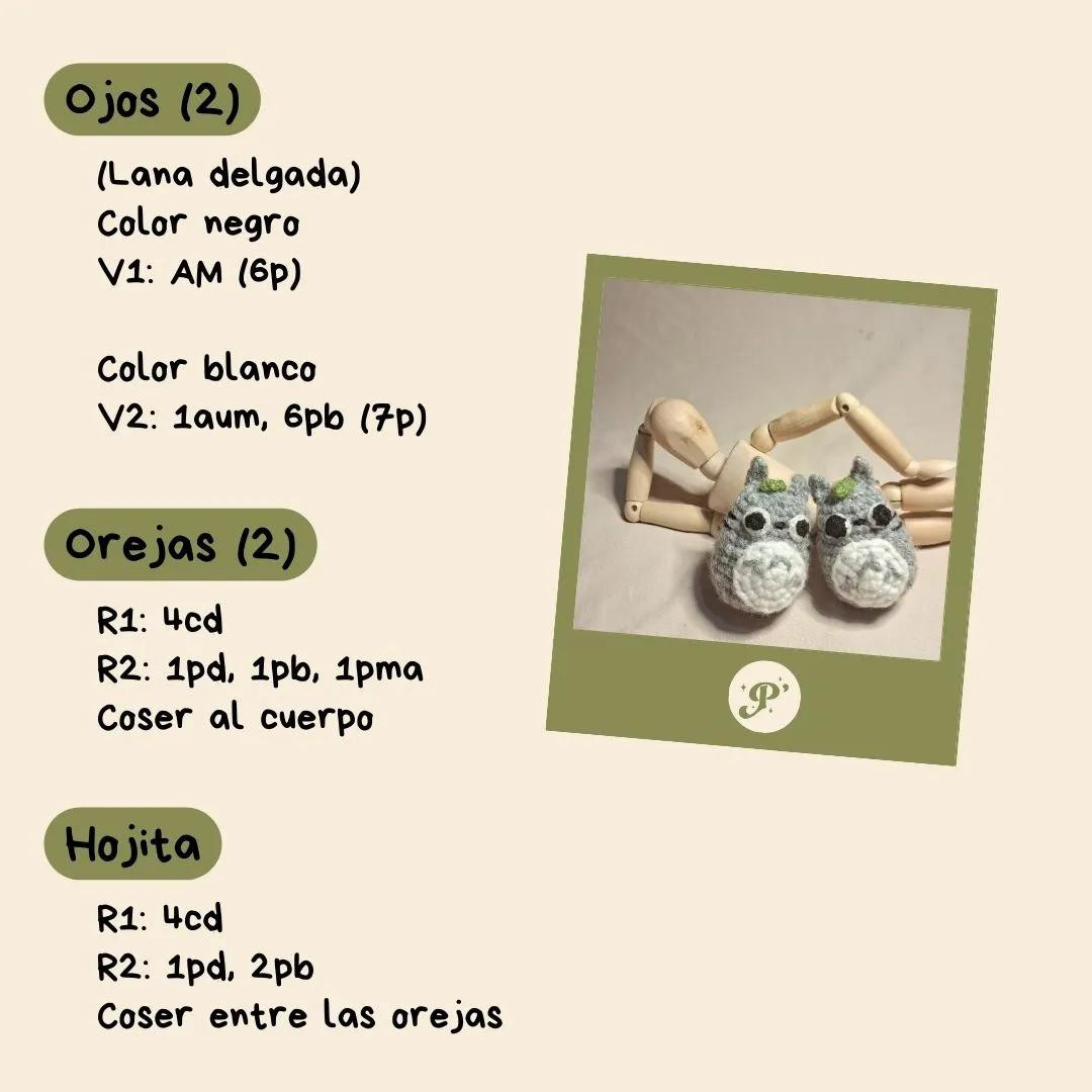 Patrón de crochet gratis para Totoro