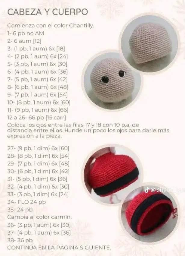 Patrón de ganchillo de Papá Noel junto a la chimenea