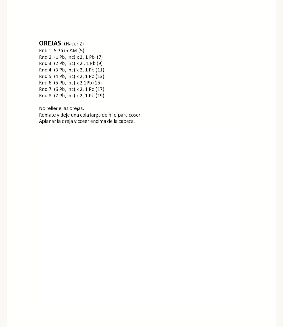 Patrón de Gato Amigurumi: Paso a Paso Fácil