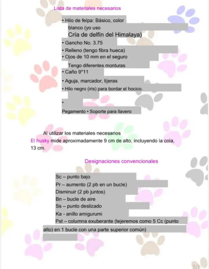 Patrón de Llavero Husky - Tutorial de Crochet Fácil