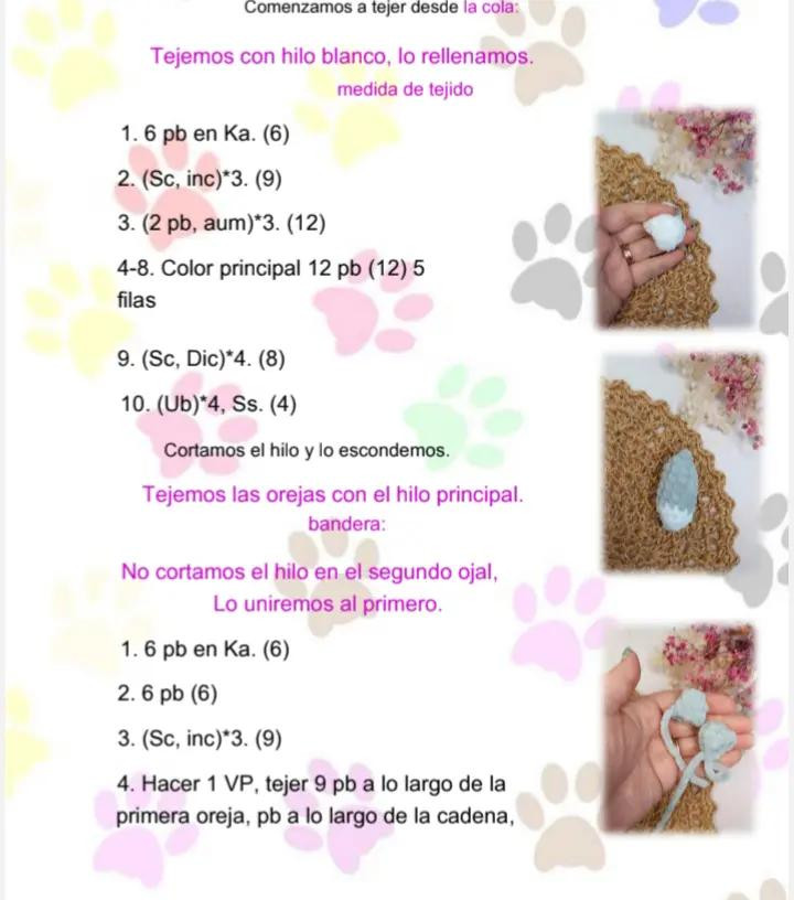 Patrón de Llavero Husky - Tutorial de Crochet Fácil