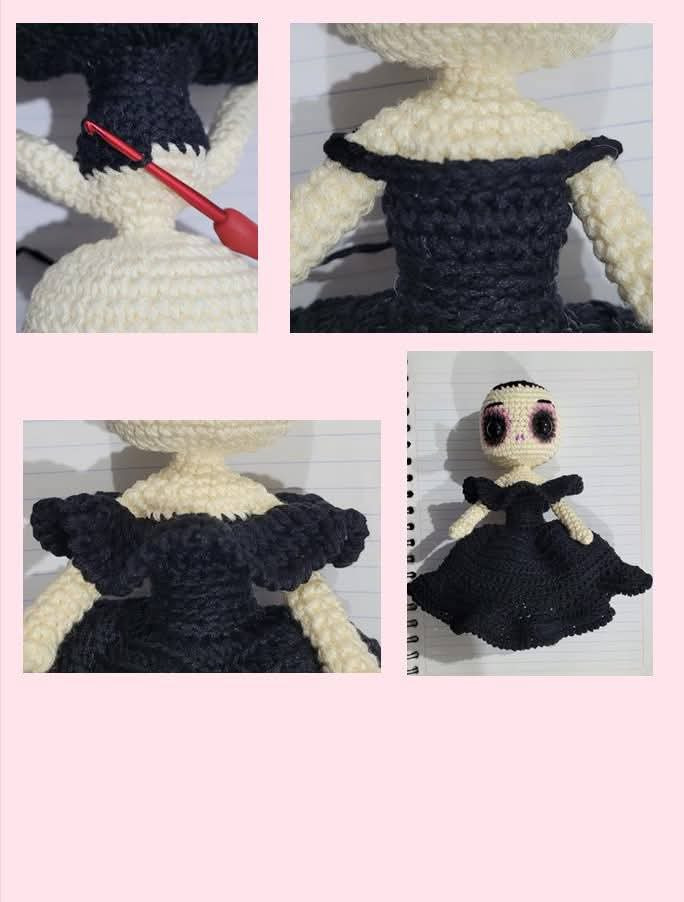 Patrón de Muñeca Catrina Amigurumi Gratis para Tejer