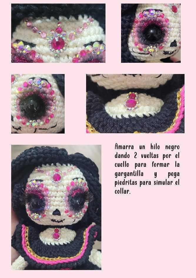 Patrón de Muñeca Catrina Amigurumi Gratis para Tejer
