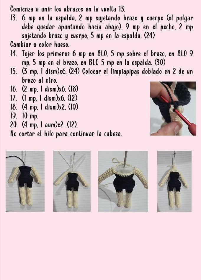 Patrón de Muñeca Catrina Amigurumi Gratis para Tejer