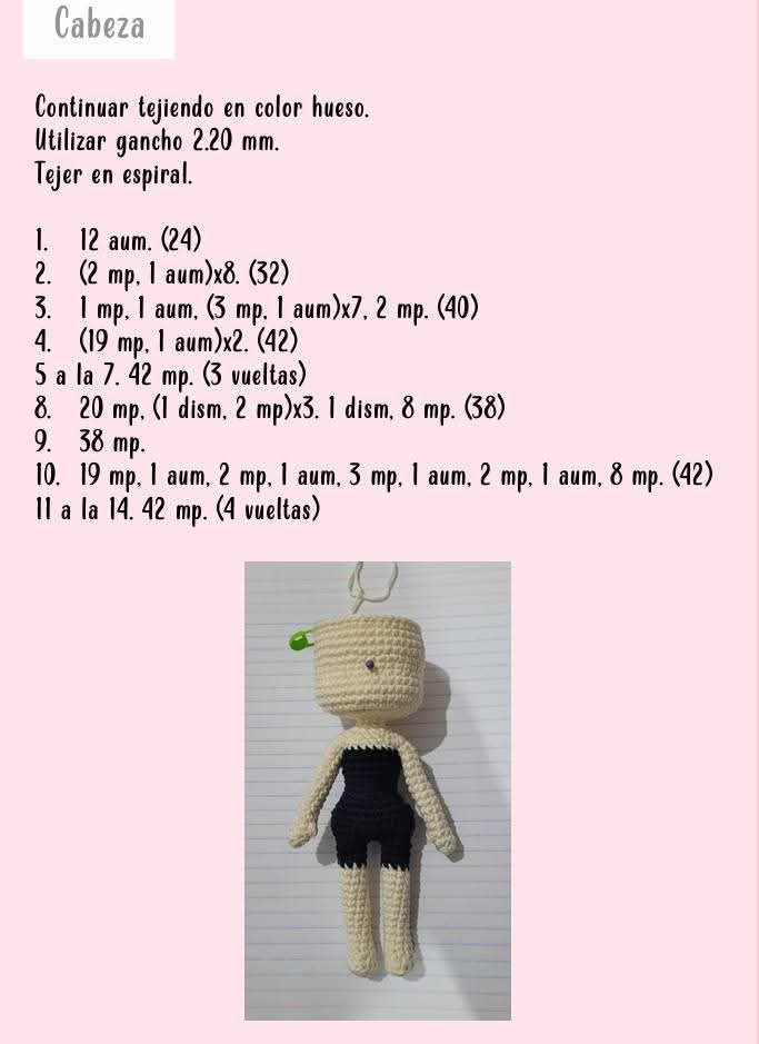 Patrón de Muñeca Catrina Amigurumi Gratis para Tejer