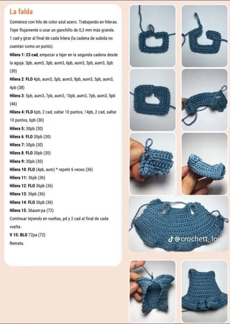 Patrón de muñeca Marisol gratis en crochet