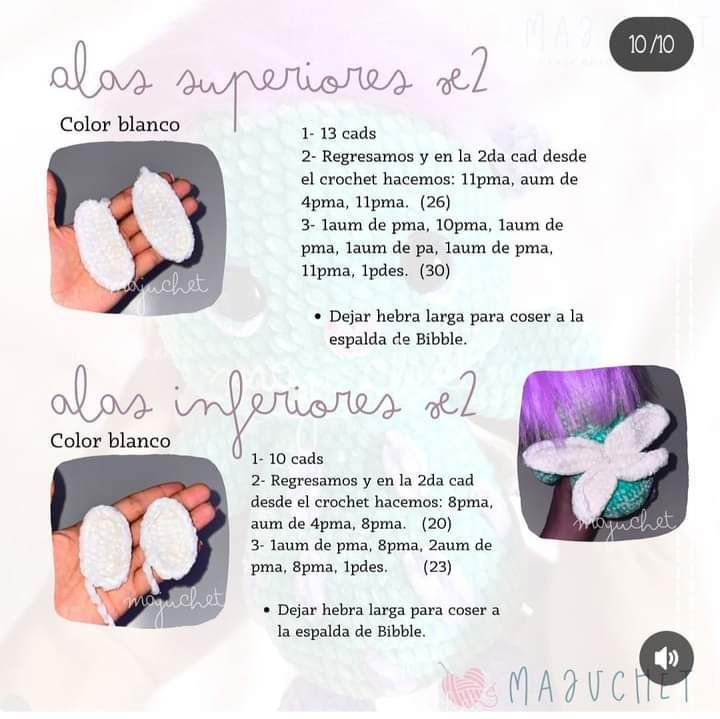 Patrón de muñeco de peluche colorido y encantador para crochet