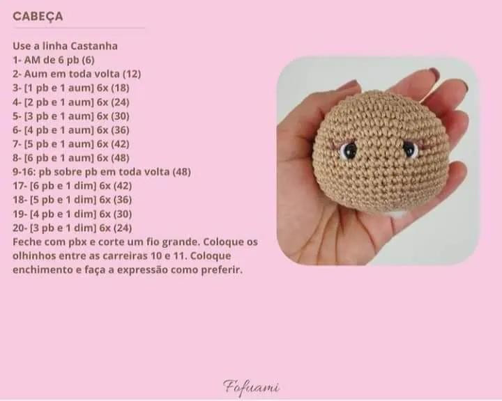 Patrón de Osito de Amigurumi con Corazón de Crochet