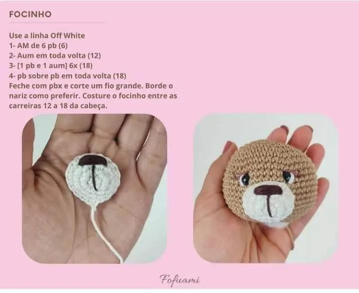 Patrón de Osito de Amigurumi con Corazón de Crochet