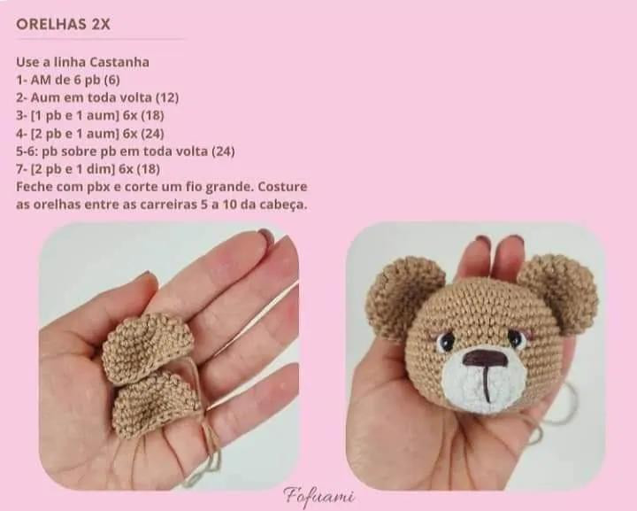 Patrón de Osito de Amigurumi con Corazón de Crochet