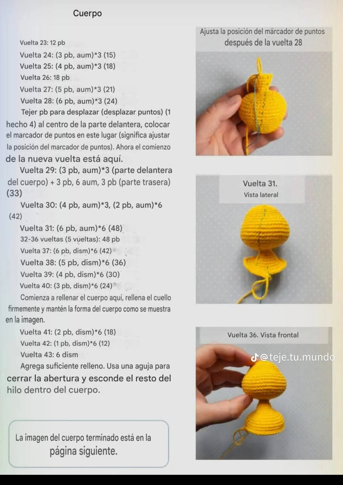 Patrón de patito de ganchillo adorable y fácil de seguir