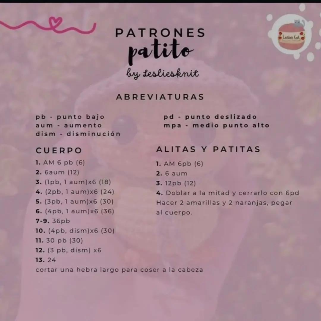 Patrón de pato de ganchillo con sombrero fácil y adorable