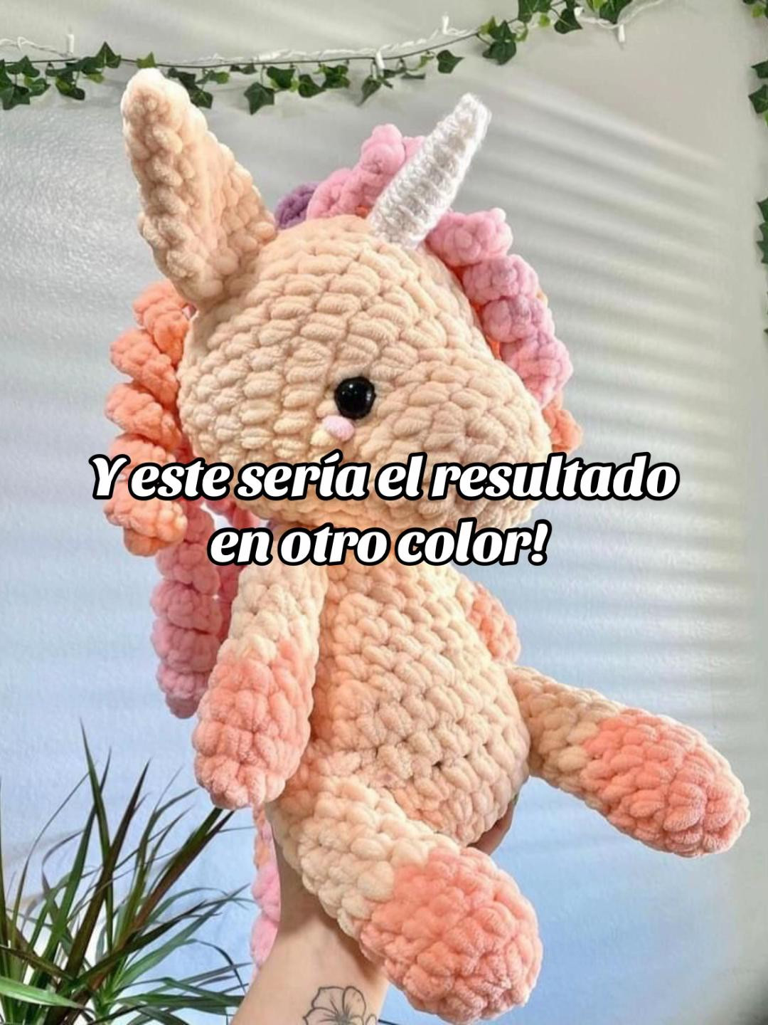 Patrón de unicornio a crochet gratis para principiantes